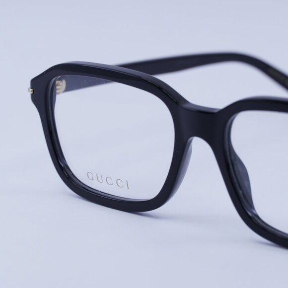 Gucci GG1446O 001 Eyeglasses Black 56mm Rectangle Frame - Picture 5 of 12